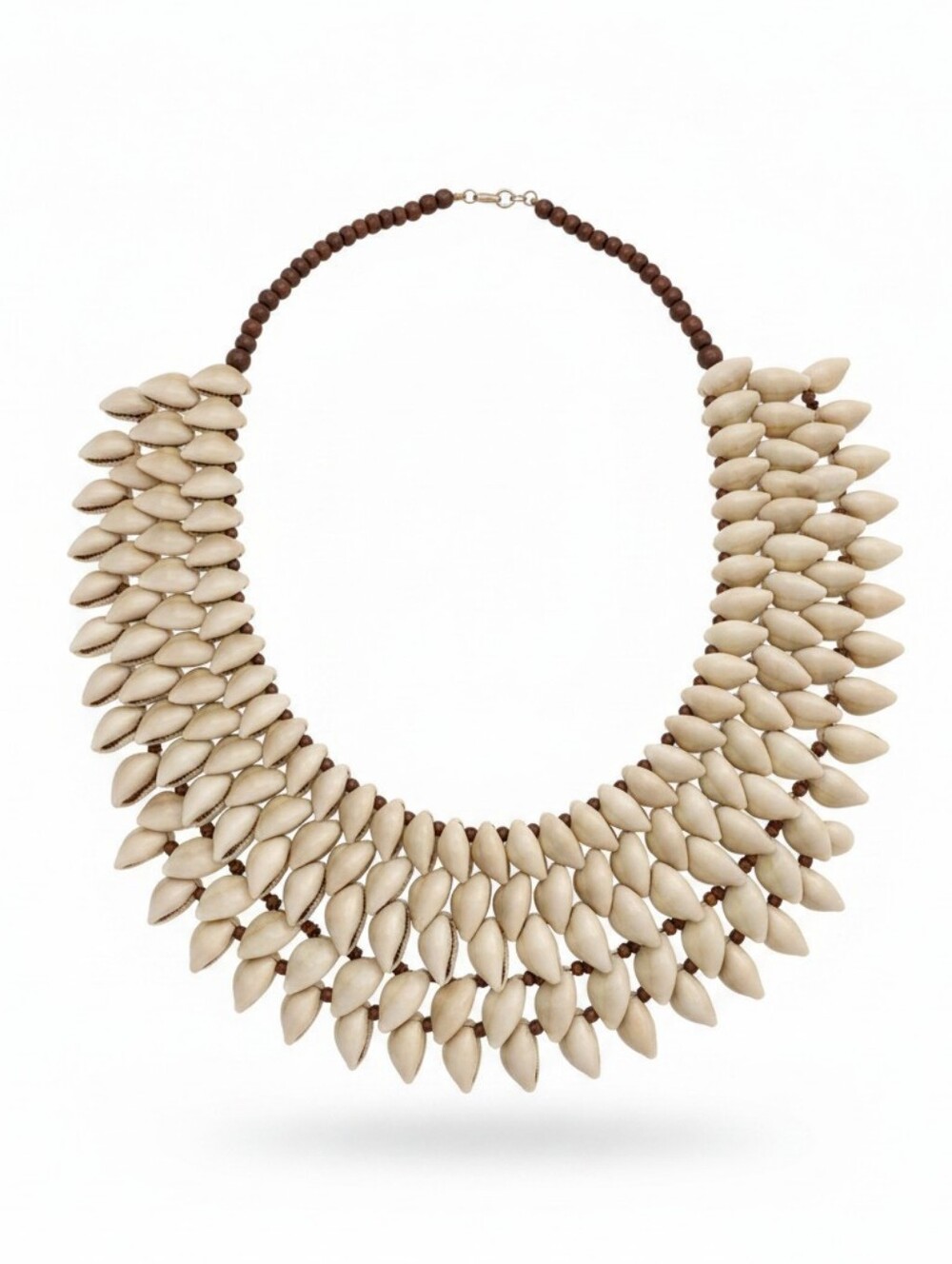 🤎▪️Natasha Couture ▪️gorgeous Cream Statement Beaded Collar Layered Necklace